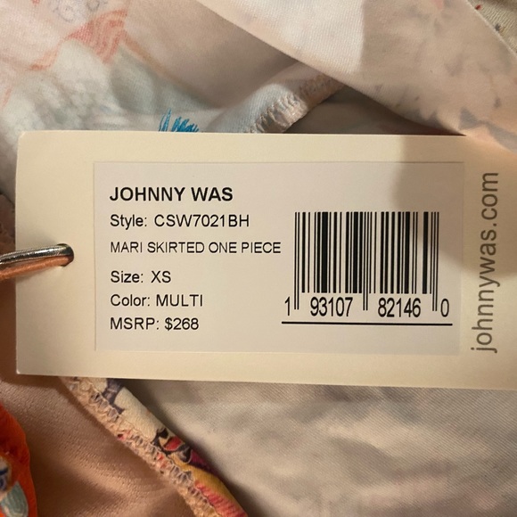 Johnny Was Brand New Mari Skirted Floral One Piece Swimsuit - Picture 3 of 10
